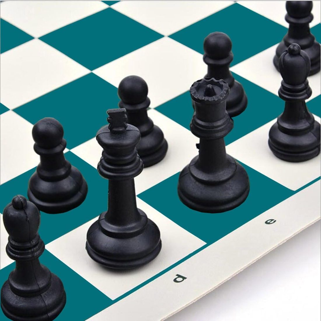 AMEROUS 17" Roll-Up Travel Chess Set in Carry Tube, view 2