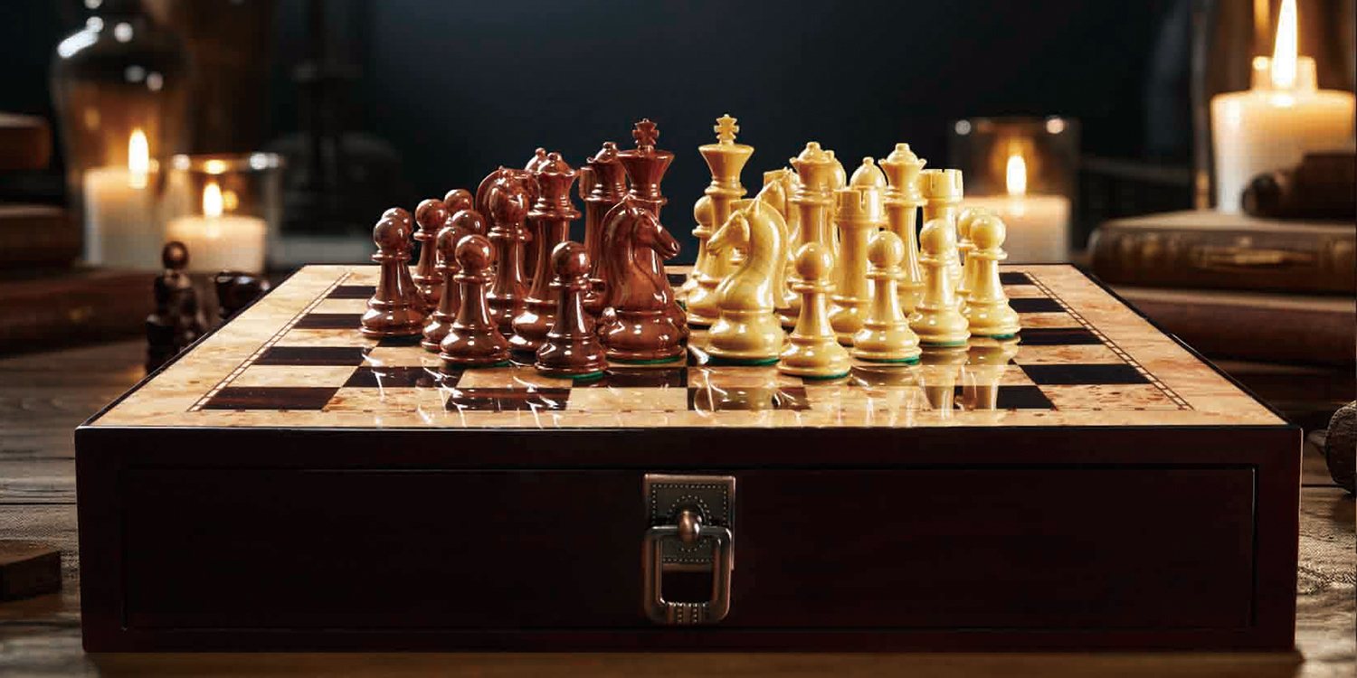 AMEROUS Chess Sets with Storage Drawers
