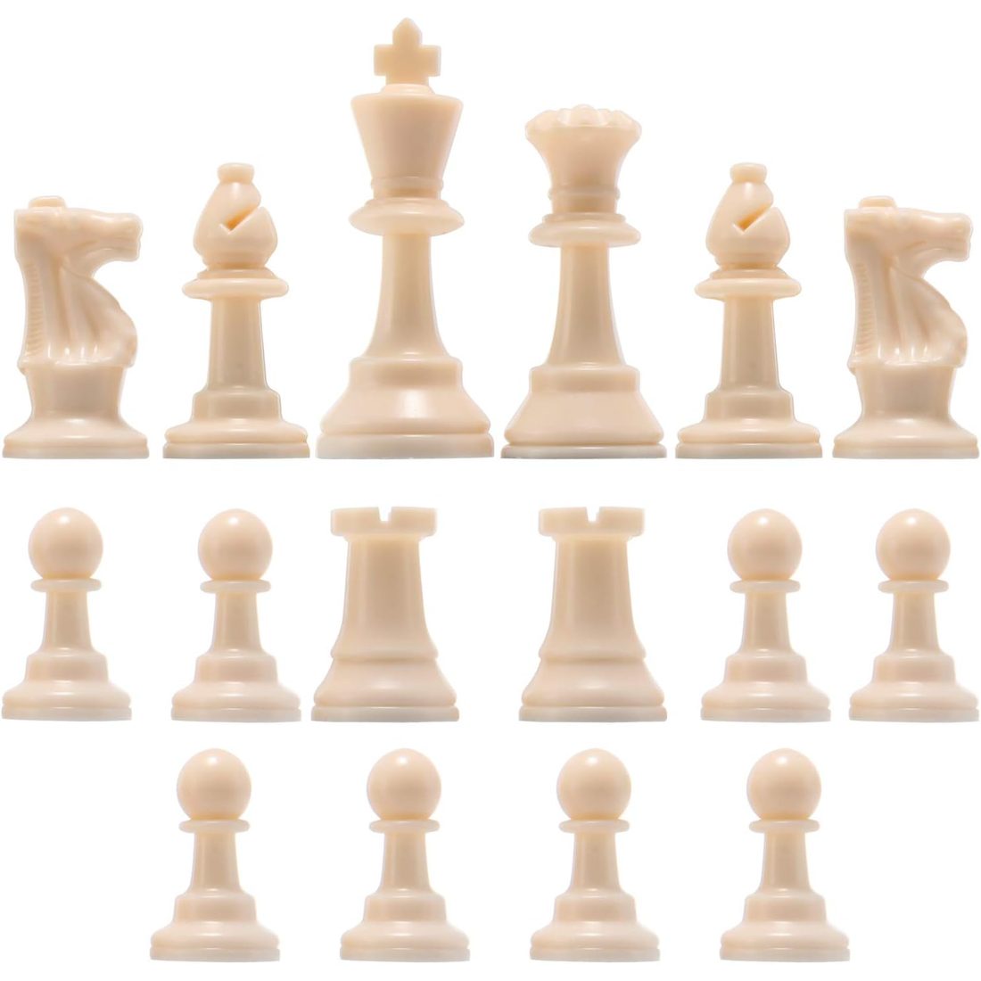 AMEROUS Chess Pieces Only, 3.75" King, Felt-Bottom Plastic, view 2