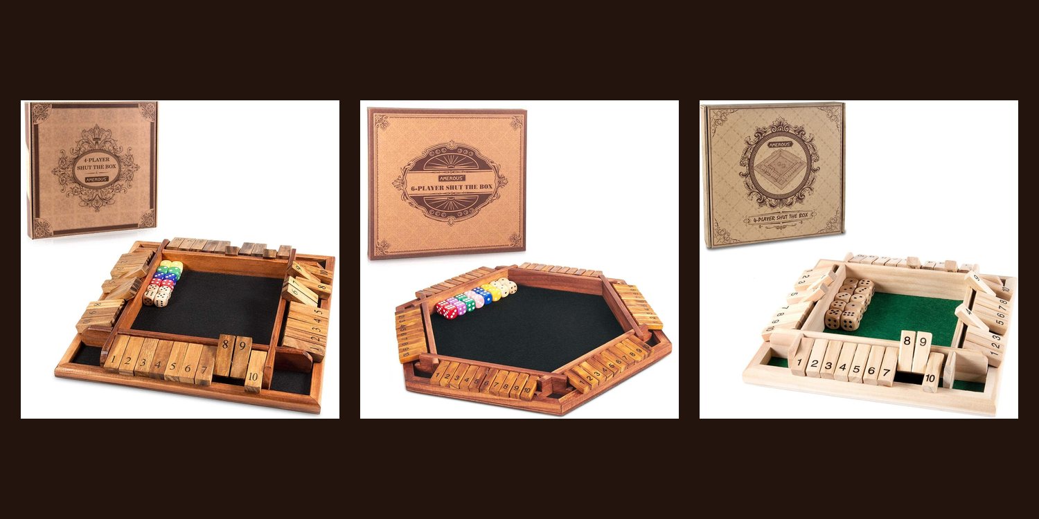 AMEROUS Shut the Box Games