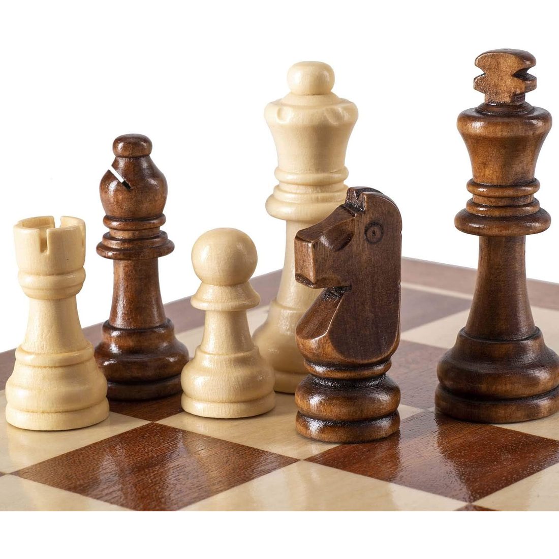 AMEROUS Staunton Wooden Chess Pieces Only, 3.15" King, view 6