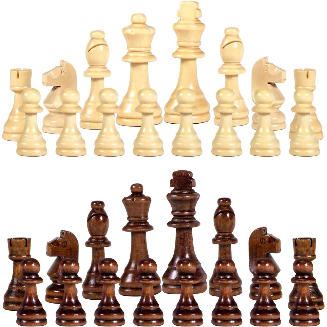 AMEROUS Tournament Staunton Chess Pieces, 3.5" King, view 6
