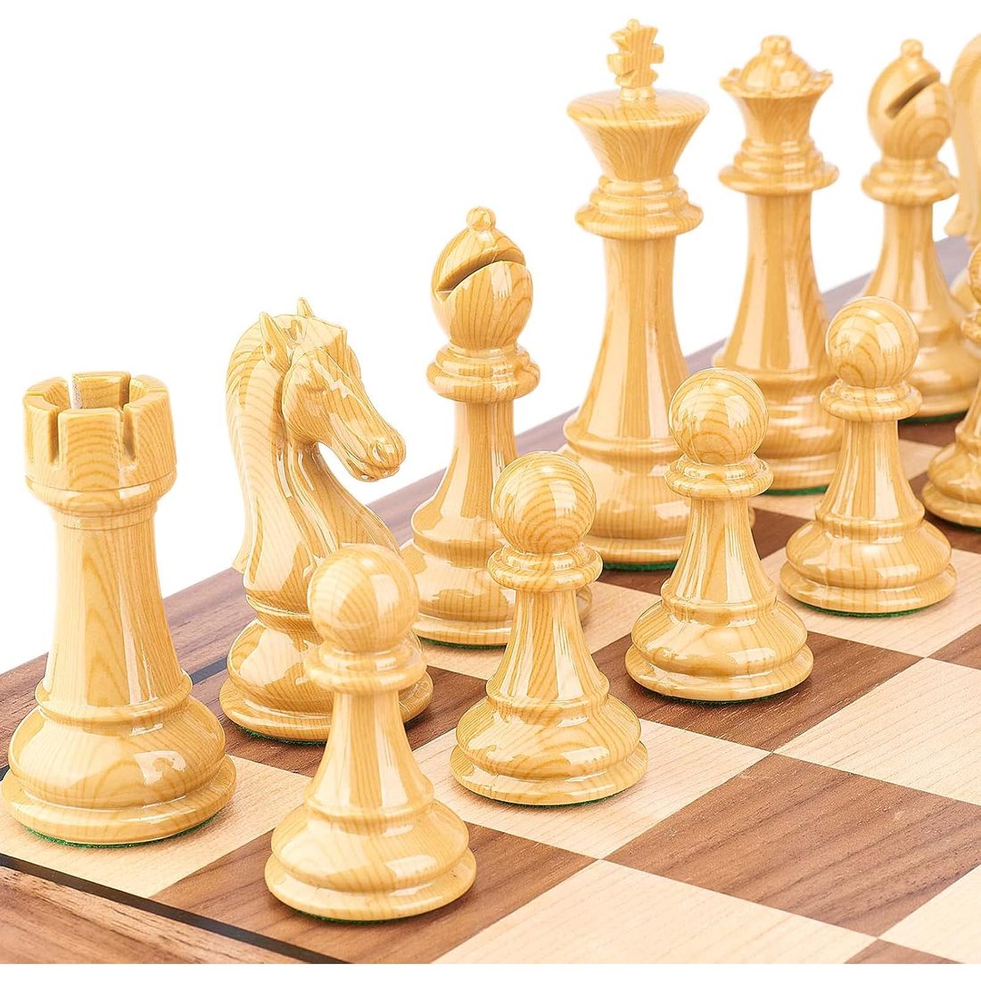 AMEROUS Weighted High Polymer Chess Pieces, 4.25" King, view 4